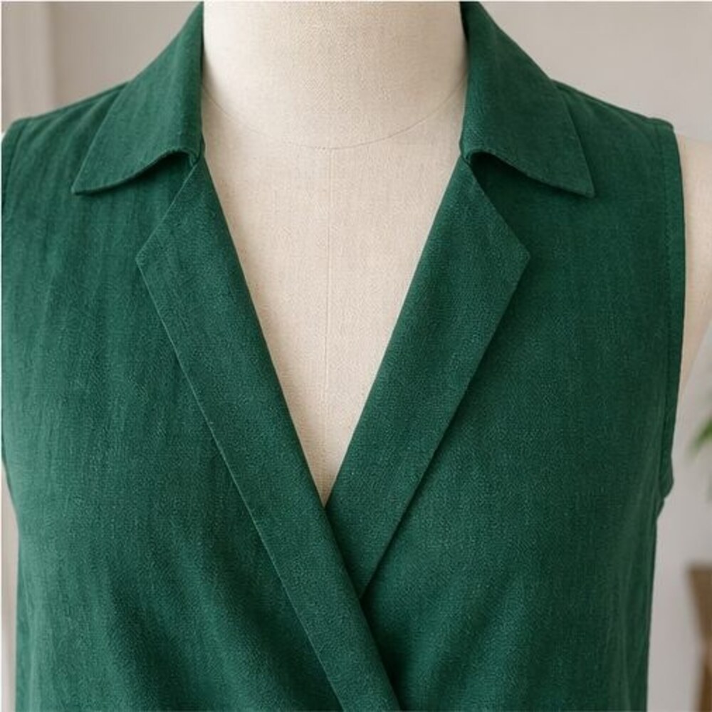 Emerald Ruffle Blouse - Picture 4 of 6